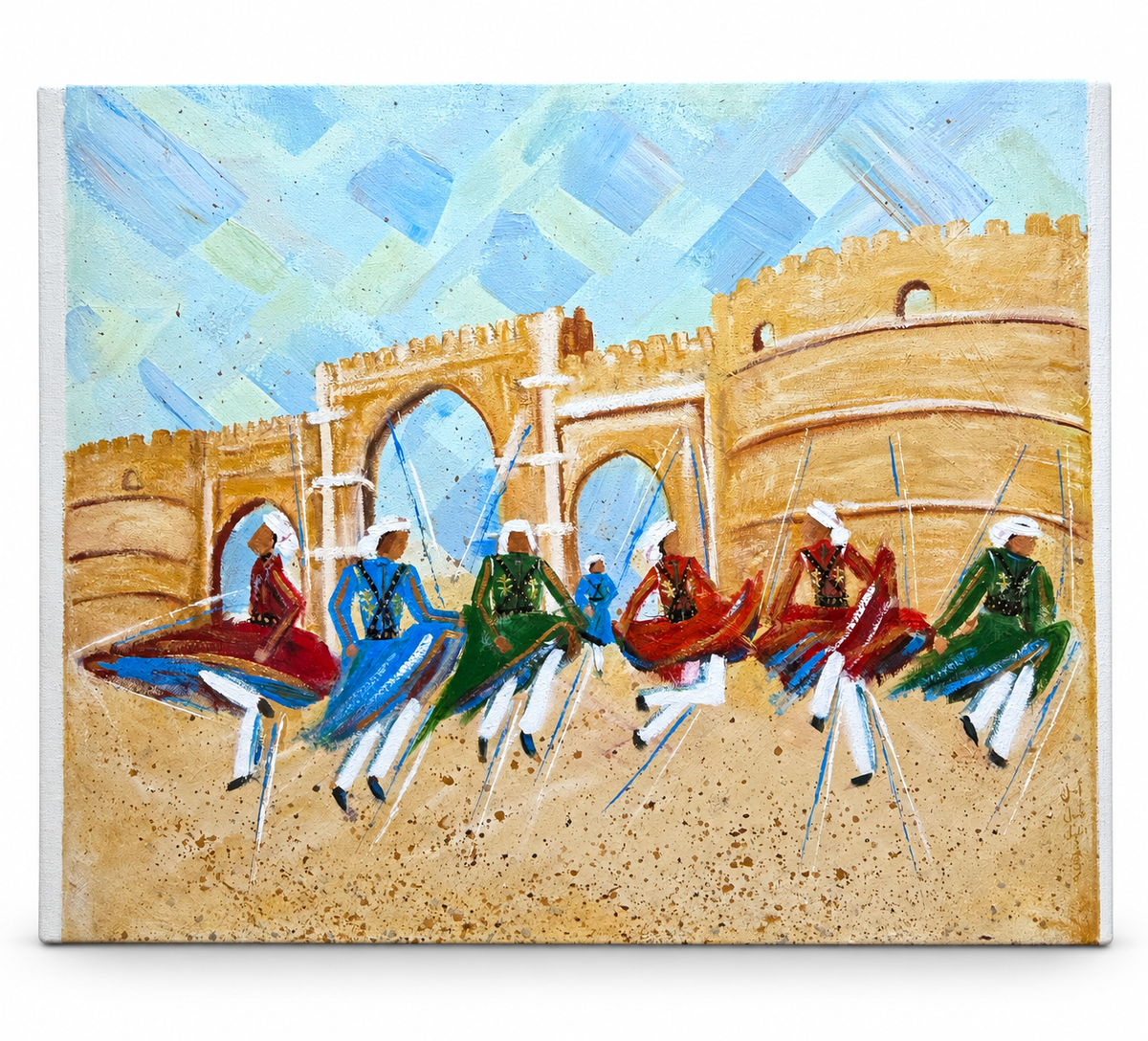 Acrylic on Canvas 100/80 cm, Amal Jamal Aliell